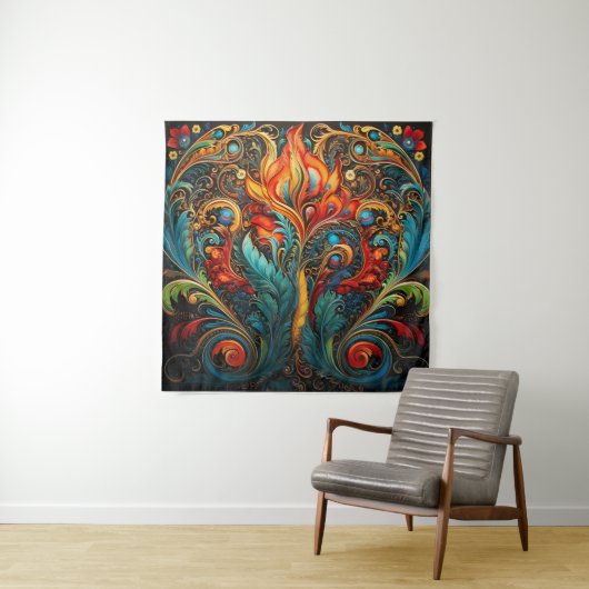 Boheems decor wandtapijt wandkleed (In situ)