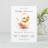 Boheems digitaal eendenBaby shower Kaart (Staand voorkant)