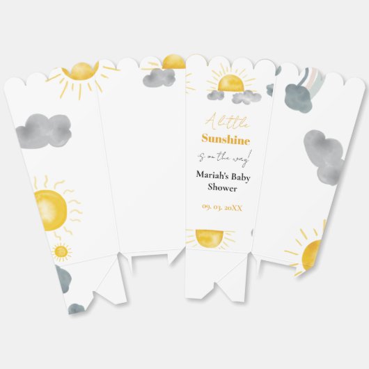 Boheems een beetje zonneschijn is de manier waarop bedankdoosjes (Ongevouwen)