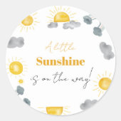 Boheems een beetje zonneschijn is de manier waarop ronde sticker (Voorkant)