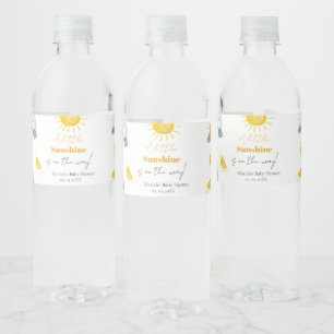 Boheems een beetje zonneschijn is de manier waarop waterfles etiket