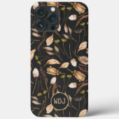 Boheems foliummonogram Case-Mate iPhone case (Achterkant)