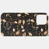 Boheems foliummonogram Case-Mate iPhone case (Achterkant (horizontaal))