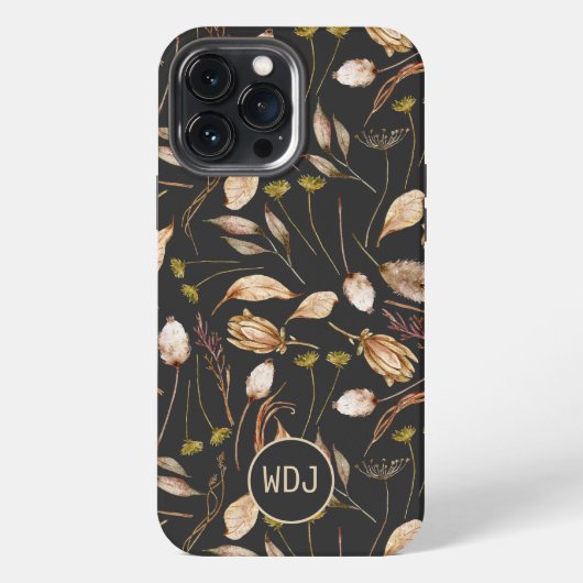 Boheems foliummonogram iPhone hoesje (Achterkant)