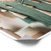 Boheems geïnspireerd wandhangwoud poster (Hoek)