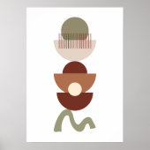 Boheems geometrisch Abstract Poster (Voorkant)