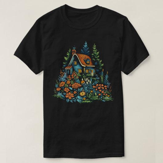 Boheems huisje t-shirt (Design voorkant)