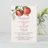 Boheems Ivoor Red Peach Summer Orchard Fruits Kaart (Staand voorkant)