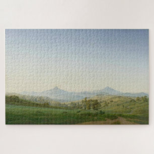 Boheems landschap met de berg Milleschauer Legpuzzel