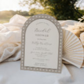 Boheems neutraal geweven bamboe Vrijgezellenfeest Kaart