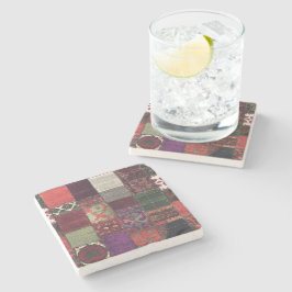 Boheems patchwork stenen Onderzetter