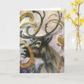 boheems rendier kaart (Gele Bloem)