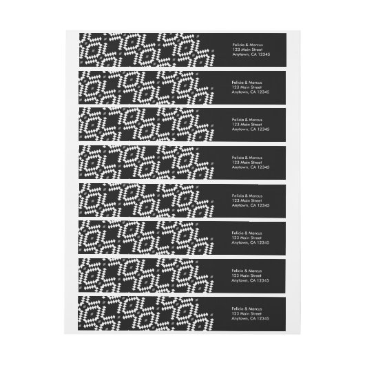 Boheems retouradres omwikkellabel (Vel)