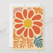  Boheems Retro Casual Bruiloft Kaart (Achterkant)