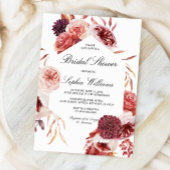 Boheems Roos Marsala Vrijgezellenfeest Kaart