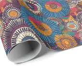 Boheems tribaal Abstract patroon - levendige ambac Cadeaupapier (Rol Hoek)