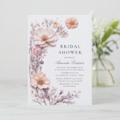 Boheems Vrijgezellenfeest met weidebloem Kaart (Staand voorkant)