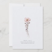 Boheems Vrijgezellenfeest met weidebloem Kaart (Achterkant)