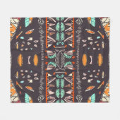 Boheems Western Fleece Deken (Voorkant (Horizontaal))