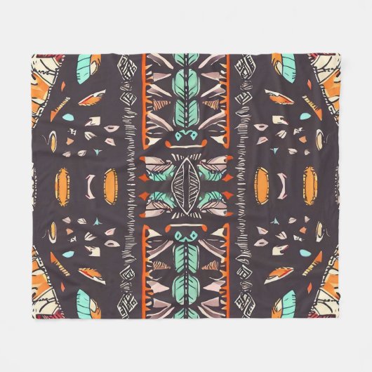 Boheems Western Fleece Deken (Voorkant (Horizontaal))