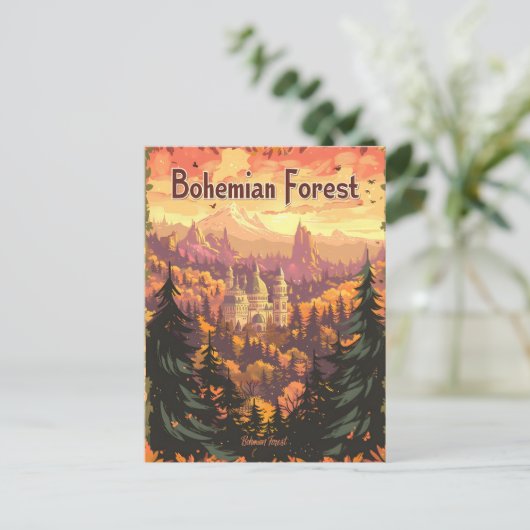 Boheems woud briefkaart (Staand voorkant)