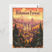 Boheems woud briefkaart (Voorkant / Achterkant)