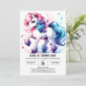 Boheemse aangepaste paardenverjaardag kaart (Staand voorkant)