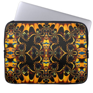 Boheemse aardetinten Tribal Batik Laptop Sleeve