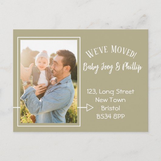 Boheemse adreswijziging Foto briefkaart (Voorkant)