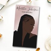 Boheemse Afro Amerikaanse vlechten QR-code Visitekaartje