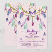 Boheemse Amerikaanse Indian Dream Catcher Baby sho Kaart (Voorkant / Achterkant)