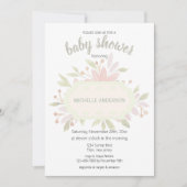 Boheemse Aquarel Bloem Neutraal Geslacht Kaart (Voorkant)