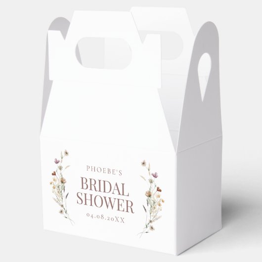 Boheemse Aquarel Wilde Bloemen Bruidsdiner Tuimeld Bedankdoosjes (Geopend)