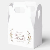 Boheemse Aquarel Wilde Bloemen Bruidsdouche Gable Bedankdoosjes (Geopend)