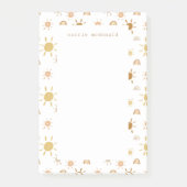 Boheemse Aquarel Zonneschijn in Geel Post-it® Notes (Voorkant)