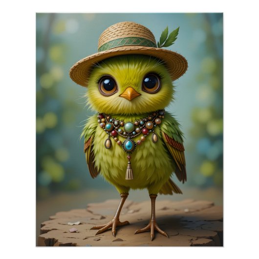 Boheemse Baby Bird Perfect Poster (Voorkant)