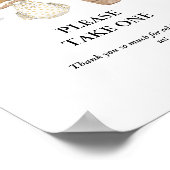 Boheemse Baby Clothesline baby shower Favoriet tek Poster (Hoek)