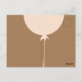 Boheemse ballon eerste verjaardagsfeest uitnodigin briefkaart (Achterkant)