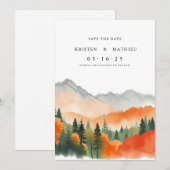 Boheemse berg save the date (Voorkant / Achterkant)