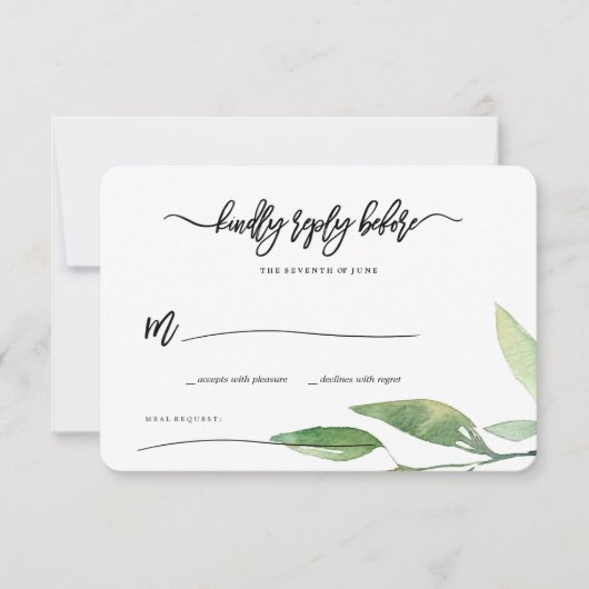 Boheemse Bladeren RSVP (Voorkant)