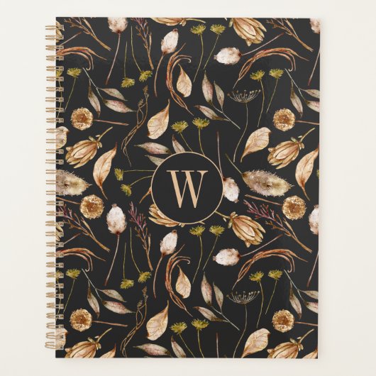 Boheemse bladmonogram planner (Voorkant)