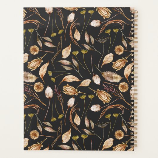 Boheemse bladmonogram planner (Achterkant)
