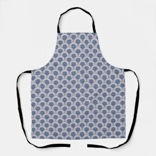 Boheemse Blauwe Fan Mandala Tegel Schort