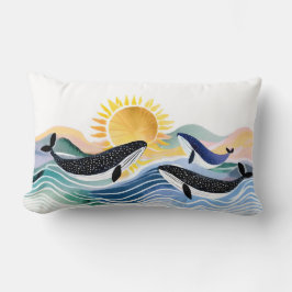 Boheemse blauwe golven en gelukkige walvissen kussen