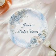 Boheemse Blauwe Roos Baby Shower