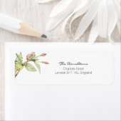 Boheemse Bloemen Bruiloft Retouradres Label (Insitu)