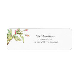 Boheemse Bloemen Bruiloft Retouradres Label