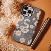Boheemse Bloemen Holistische Slang Zon & Maan Patr Case-Mate iPhone Case