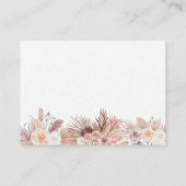 Boheemse Bloemen Huwelijksreis Fonds QR Code Informatiekaartje (Achterkant)