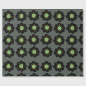 Boheemse bloemen inpakpapier (Vlak)